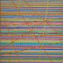 Coloured lines 5.5.5 orange 2026, 20x20, Acryl-Acrylstifte auf Leinwand, € 210